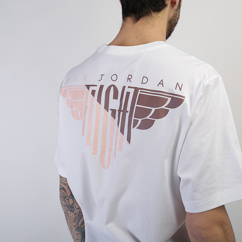 мужская белая футболка Jordan Wings Flight Logo Tee AO0586-100 - цена, описание, фото 4